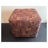 Patterned Upholstered Cube Ottoman - 16 In Tall x 18 In Wide