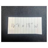 Patterned Upholstered Cube Ottoman - 16 In Tall x 18 In Wide