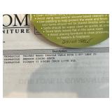 Thomas Cole Travers Mango Trestle Table with Leaves, Emerson Bench & Picardy II Chairs (4) - Retails $1,600