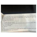 Thomas Cole Travers Mango Trestle Table with Leaves, Emerson Bench & Picardy II Chairs (4) - Retails $1,600