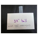 Wooden Wall-Mounted Wine Rack Holds 4 Bottles - Dark Finish - wine NOT included