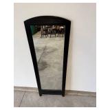 Black Arched-Top Full-Length Floor Mirror - 60 in Tall