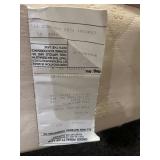 King Mattress with Tufted Beige Cover - Includes Gray Comforter