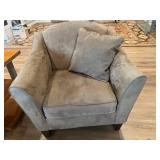 BAUHAUS USA Armchair - 34 H x 37 W x 37 D - Olive Green Upholstery