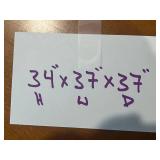 BAUHAUS USA Armchair - 34 H x 37 W x 37 D - Olive Green Upholstery