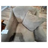 BAUHAUS USA Armchair - 34 H x 37 W x 37 D - Olive Green Upholstery