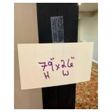 Black Floor Mirror - 79 in H x 26 in W - Freestanding Wood Frame