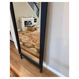 Black Floor Mirror - 79 in H x 26 in W - Freestanding Wood Frame