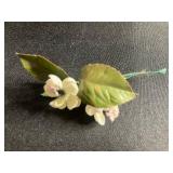 Vintage Bride & Groom Wedding Cake Topper on Lace Arch with Bell