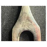 Vintage Tool Set with Leather Pouch & Gray