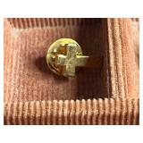 Vintage Lapel Pin Collection in B.J.G. Leather Box - Minneapolis Public Schools 25 Years