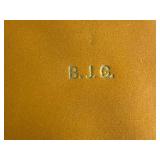 Vintage Lapel Pin Collection in B.J.G. Leather Box - Minneapolis Public Schools 25 Years