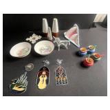 Pilgrim Glass Unicorn Figurine, Cathedral Plastic Window Pendants, Cartoon Bowls & Spoons