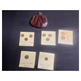 World Coins Lot - West Germany 1 Pfennig, 5 Pfennig, 10 Pfennig; Sweden 1 ÖRE