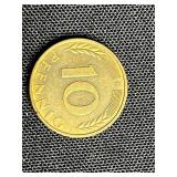 World Coins Lot - West Germany 1 Pfennig, 5 Pfennig, 10 Pfennig; Sweden 1 ÖRE