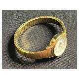 Timex Indiglo Quartz Gold Tone Watches (Lot of 2) & Nail Clipper w Leather Pouch