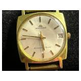 Movado Kingmatic Surf & Seiko Gold-Tone Day-Date Wristwatches - 1 GF w 28 Jewels