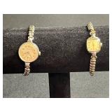 Hudson Swiss Round Dial Watch & Hamilton Rectangular Bracelet Watch - Vintage Two-Watch Lot