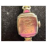 Hudson Swiss Round Dial Watch & Hamilton Rectangular Bracelet Watch - Vintage Two-Watch Lot