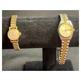 Two Vintage Quartz Watches - Tissot Dress Watch & Pulsar Day-Date