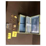 Vintage Jewelry - 12K GF Earrings, ASE Civil Engineers Pin, Hard Rock Cafe Lake Tahoe Pin, Krementz Cufflinks