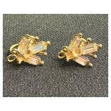 Vintage Jewelry - 12K GF Earrings, ASE Civil Engineers Pin, Hard Rock Cafe Lake Tahoe Pin, Krementz Cufflinks