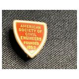 Vintage Jewelry - 12K GF Earrings, ASE Civil Engineers Pin, Hard Rock Cafe Lake Tahoe Pin, Krementz Cufflinks