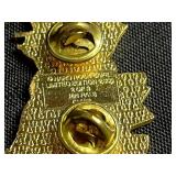 Vintage Jewelry - 12K GF Earrings, ASE Civil Engineers Pin, Hard Rock Cafe Lake Tahoe Pin, Krementz Cufflinks