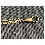 GF Serialized Elgin Pocket Watch with Chain & Floral Enamel Tin by George W. Horner