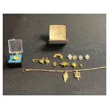 Purdue University Gold-Tone Charm Pendant Collection with Chain