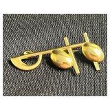 Purdue University Gold-Tone Charm Pendant Collection with Chain