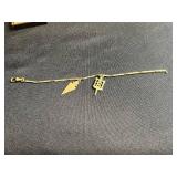 Purdue University Gold-Tone Charm Pendant Collection with Chain