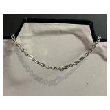 Ankh Pendant Necklace - Rose Gold Tone On Silver Chain