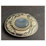 Ankh Pendant Necklace - Rose Gold Tone On Silver Chain