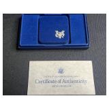 1987-S United States Constitution Bicentennial Silver Dollar with Certificate of Authenticity