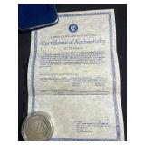 1987-S United States Constitution Bicentennial Silver Dollar with Certificate of Authenticity