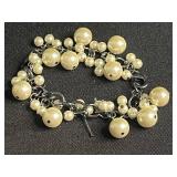 Aqua Blue Bead Necklace & Beaded Bracelets - Fashion Jewelry Set