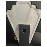 Lariat Necklace Set - 2-Piece Gold-Tone Chains with Floral Pendant & Charm Drops