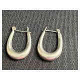 Assorted Gemstone & Crystal Earrings - Red Blue Purple Hoops & Black Stone Drops