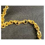 Assorted Necklaces - Black Onyx Like Bead, Gold Elephant Pendant, Green Donut Pendant