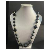 Assorted Necklaces - Black Onyx Like Bead, Gold Elephant Pendant, Green Donut Pendant