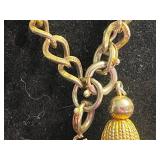 Assorted Necklaces - Black Onyx Like Bead, Gold Elephant Pendant, Green Donut Pendant