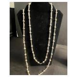 Assorted Necklaces - Black Onyx Like Bead, Gold Elephant Pendant, Green Donut Pendant