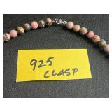 VTG PM & Co Ornate Box & Bead Jewelry Set - Pink & Cream Necklaces with Crystal Tassel Pendant