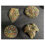 Assorted Rhinestone Brooches & Pins - Vintage Costume Jewelry Collection - all missing stones or broken pins