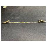 Vintage Gold-Tone Jewelry Lot: Enamel Heart Locket, Beaded Bracelet & Leaf Pins