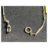 10-14K Gold-Filled Necklace, Earrings Stamped Mexico, Gold Tone Necklace, Pendants & Other Misc Pieces