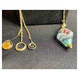 Gold-Tone Lariat Charm Necklaces (Lot of 2)