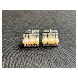 Gold Tone Chain Necklace, Pearl Drop Earrings, Filigree Heart Earrings & Unique Pin