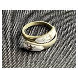 Gold Tone Chain Necklace, Pearl Drop Earrings, Filigree Heart Earrings & Unique Pin